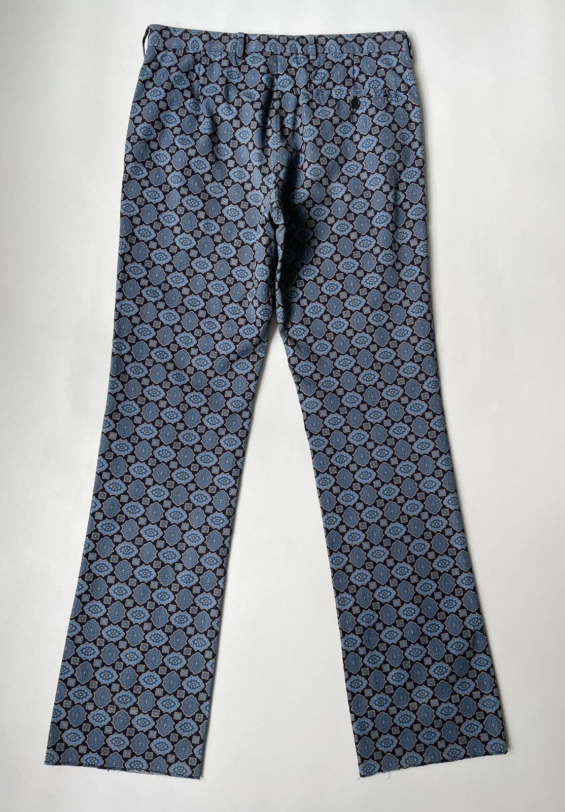 Prada S/S 02 Medallion Print Flared Leg Trousers Size US 32 / EU 48 - 11 Thumbnail