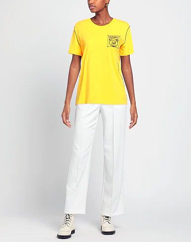 Moschino MOSCHINO Couture yellow chest bear t-shirt Large 10 US 44 IT Size M / US 6-8 / IT 42-44 - 2 Thumbnail