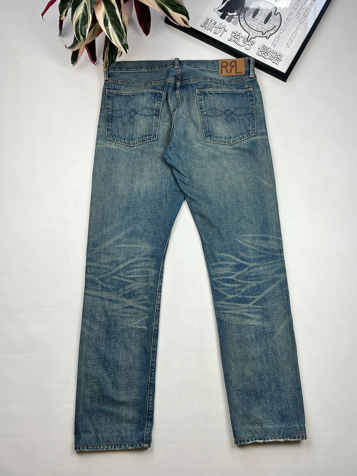 Double RL RRL Selvedge Slim fit Jeans Denim Pants