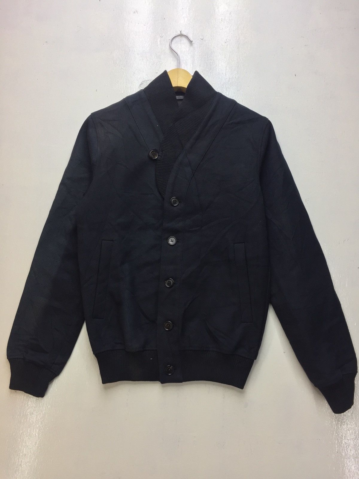 image of Avant Garde x Kris Van Assche Thrashed Sun Faded Jacket in Black, Men's (Size Small)