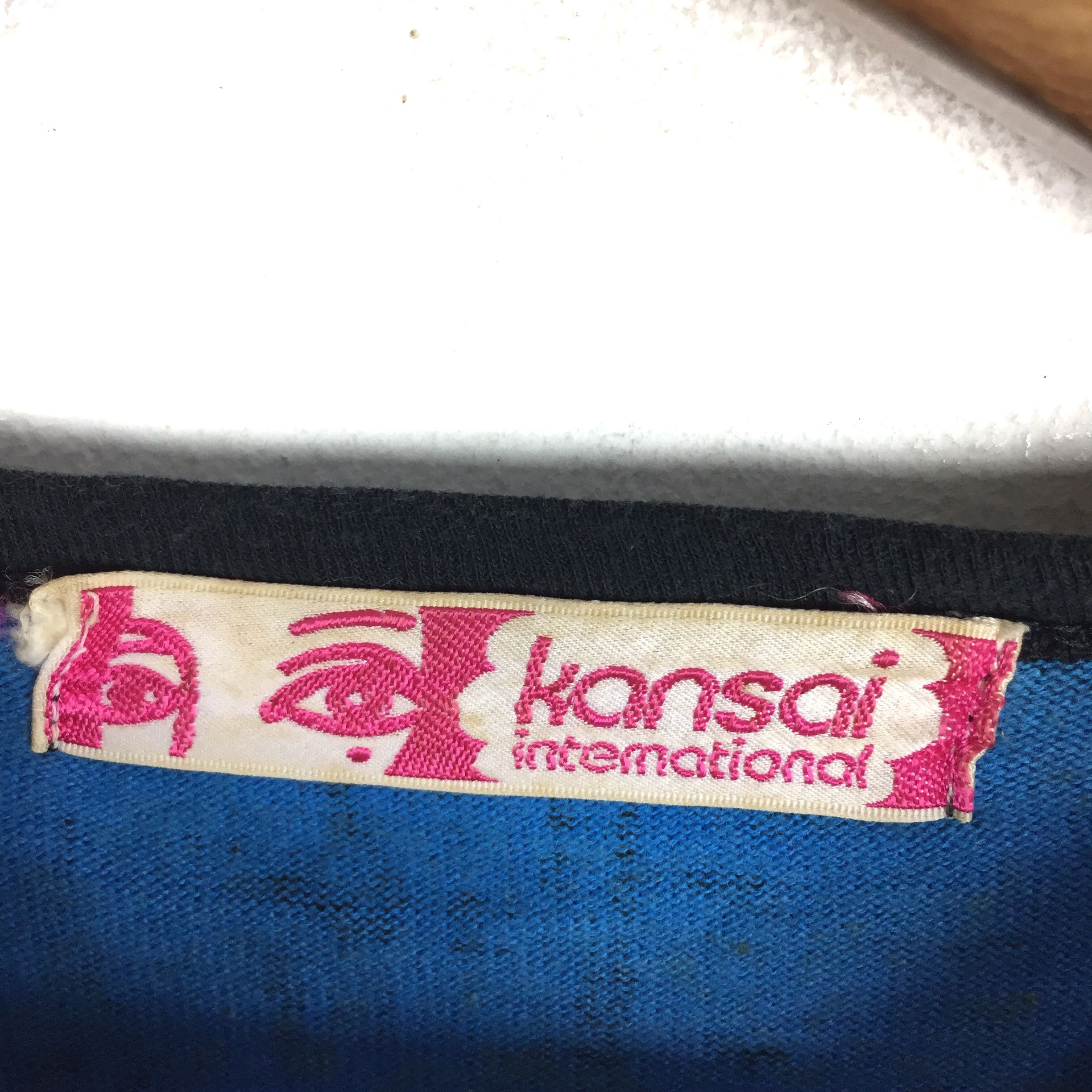 Kansai Yamamoto VINTAGE KANSAI YAMAMOTO INTERNATIONAL OVER PRINT T-SHIRTS Size US L / EU 52-54 / 3 - 4 Thumbnail