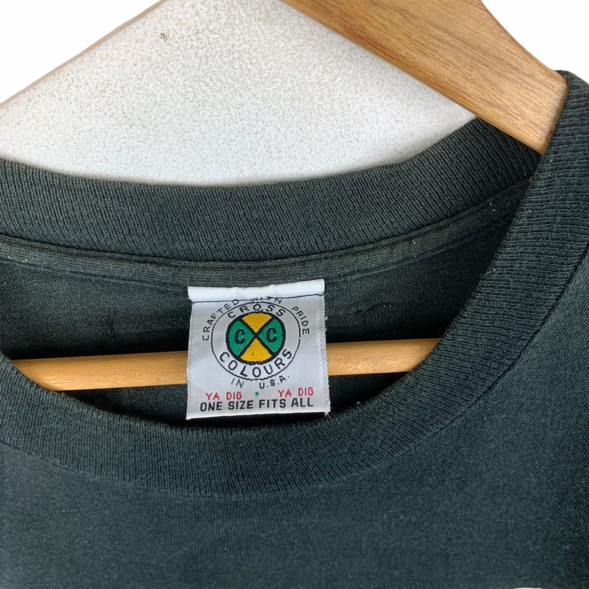Cross Colours VINTAGE CROSS COLOURS YA DIG SOLO JOINT USA HIP HOPT-SHIRTS Size US XL / EU 56 / 4 - 5 Thumbnail