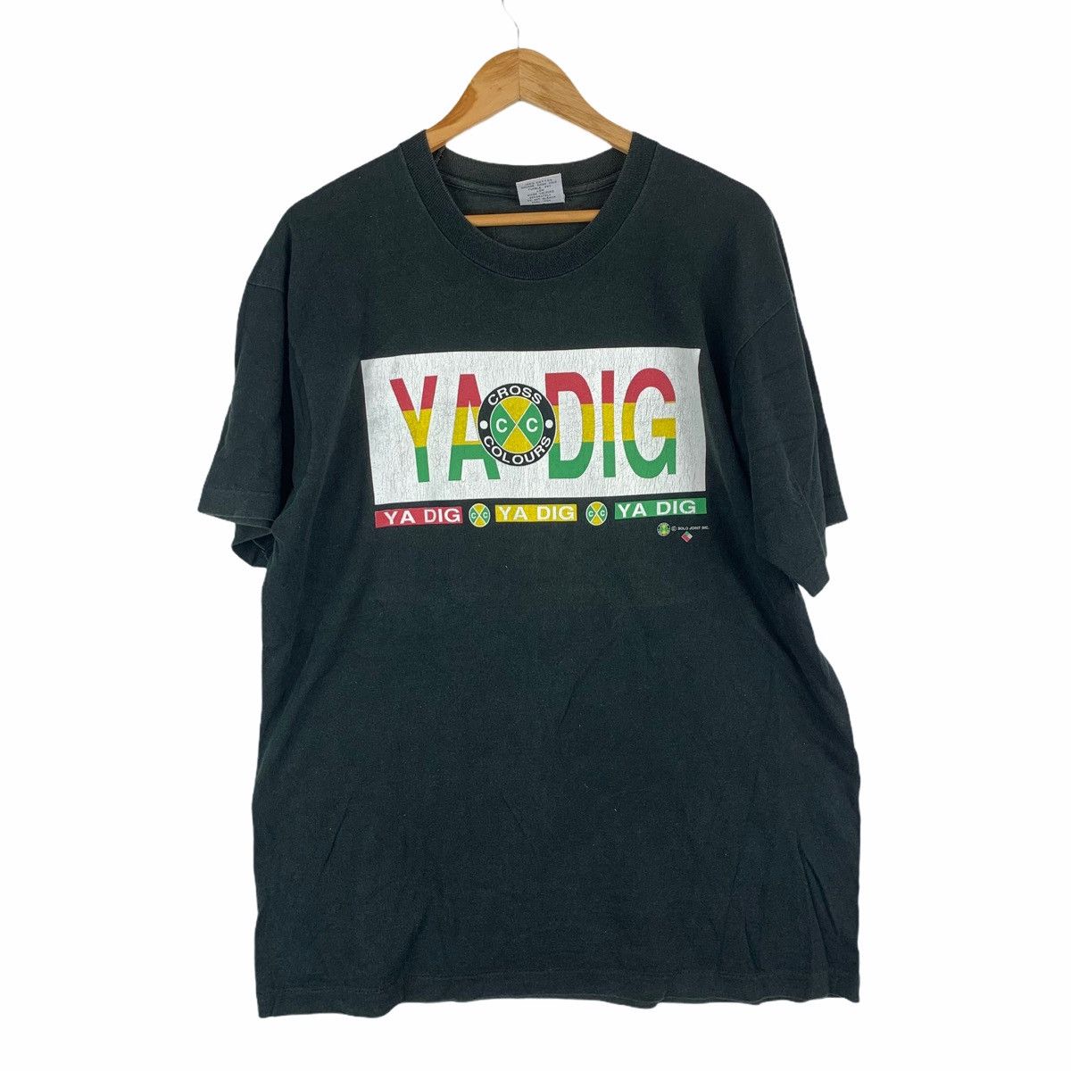 Cross Colours VINTAGE CROSS COLOURS YA DIG SOLO JOINT USA HIP HOPT-SHIRTS Size US XL / EU 56 / 4 - 2 Thumbnail