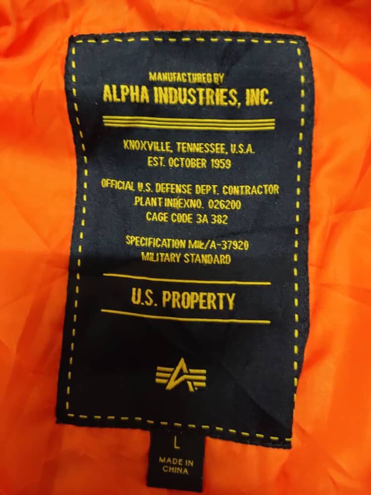 Alpha Industries Alpha Industries Wool Parka Orange Lining Size US L / EU 52-54 / 3 - 9 Thumbnail