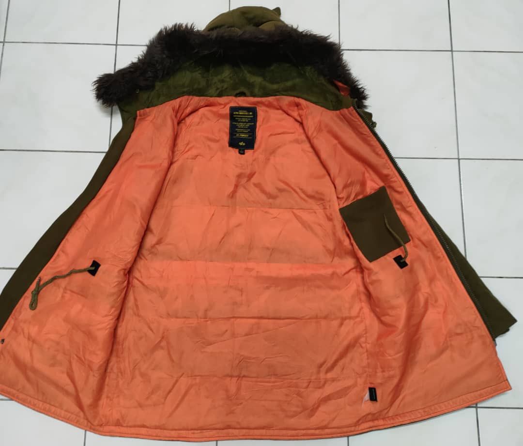 Alpha Industries Alpha Industries Wool Parka Orange Lining Size US L / EU 52-54 / 3 - 8 Thumbnail