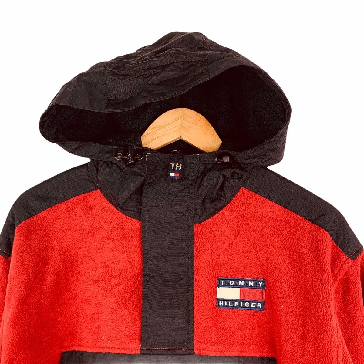 Tommy Hilfiger TOMMY HILFIGER FLEECE SAILING GEAR FULLZIP RED BLACK JACKET Size US XL / EU 56 / 4 - 2 Thumbnail