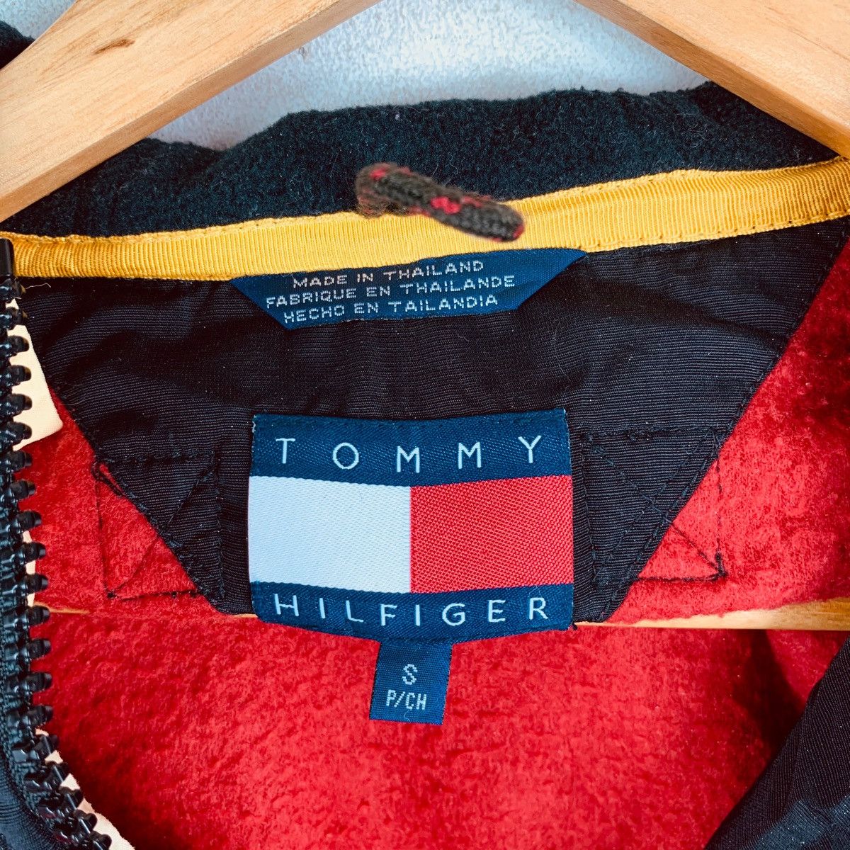 Tommy Hilfiger TOMMY HILFIGER FLEECE SAILING GEAR FULLZIP RED BLACK JACKET Size US XL / EU 56 / 4 - 7 Thumbnail