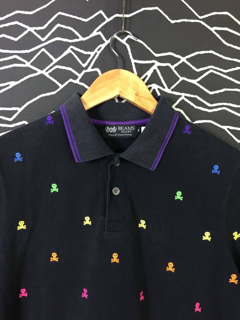 Beams Plus BEAMS Heart Skull Printed Streetwear Polo Tee Size US M / EU 48-50 / 2 - 3 Thumbnail
