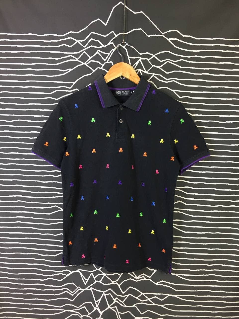 Beams Plus BEAMS Heart Skull Printed Streetwear Polo Tee Size US M / EU 48-50 / 2 - 1 Thumbnail