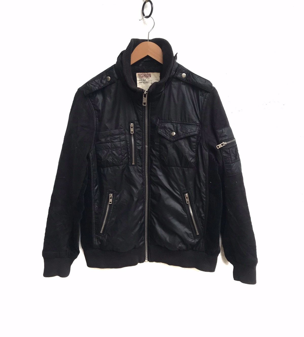 image of Seditionaries Yishion Multy Zipper Tactical Pocket Jacket in Black, Men's (Size Medium)