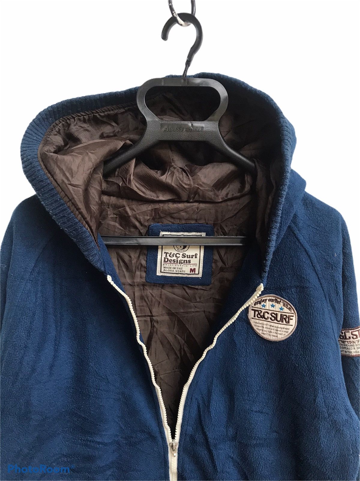 Vintage 🔥T&C Surf Design Fleece Jacket With Hoodies Size US M / EU 48-50 / 2 - 6 Thumbnail