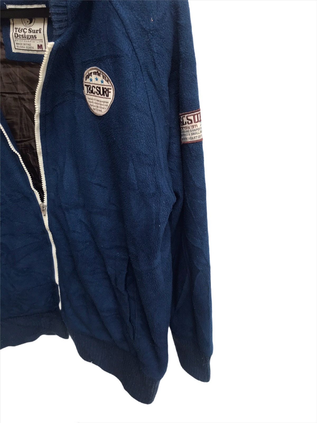 Vintage 🔥T&C Surf Design Fleece Jacket With Hoodies Size US M / EU 48-50 / 2 - 4 Thumbnail