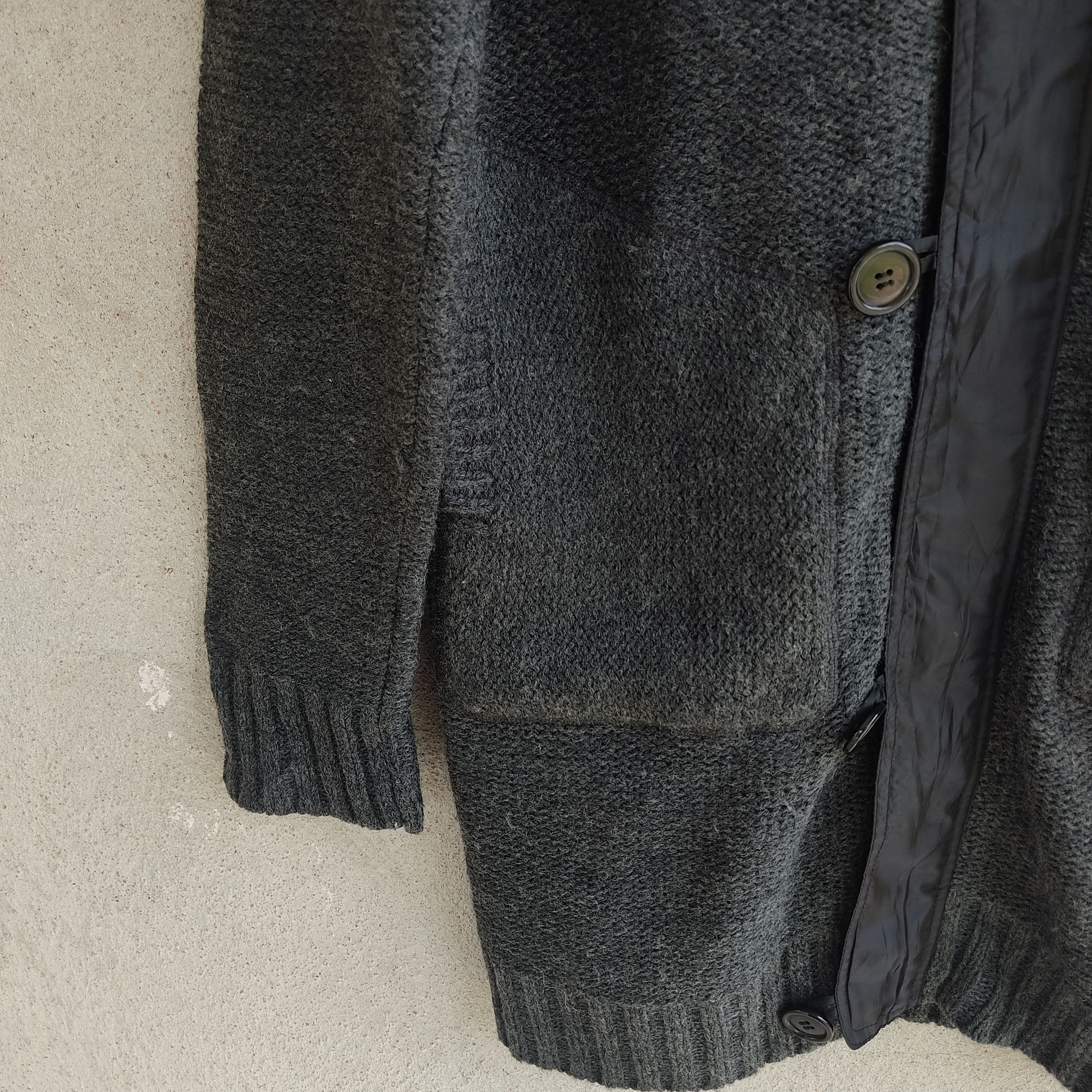 Designer × Homespun Knitwear × Japanese Brand Buona Giornata Black Gray Knitwear Parka Size US M / EU 48-50 / 2 - 12 Thumbnail