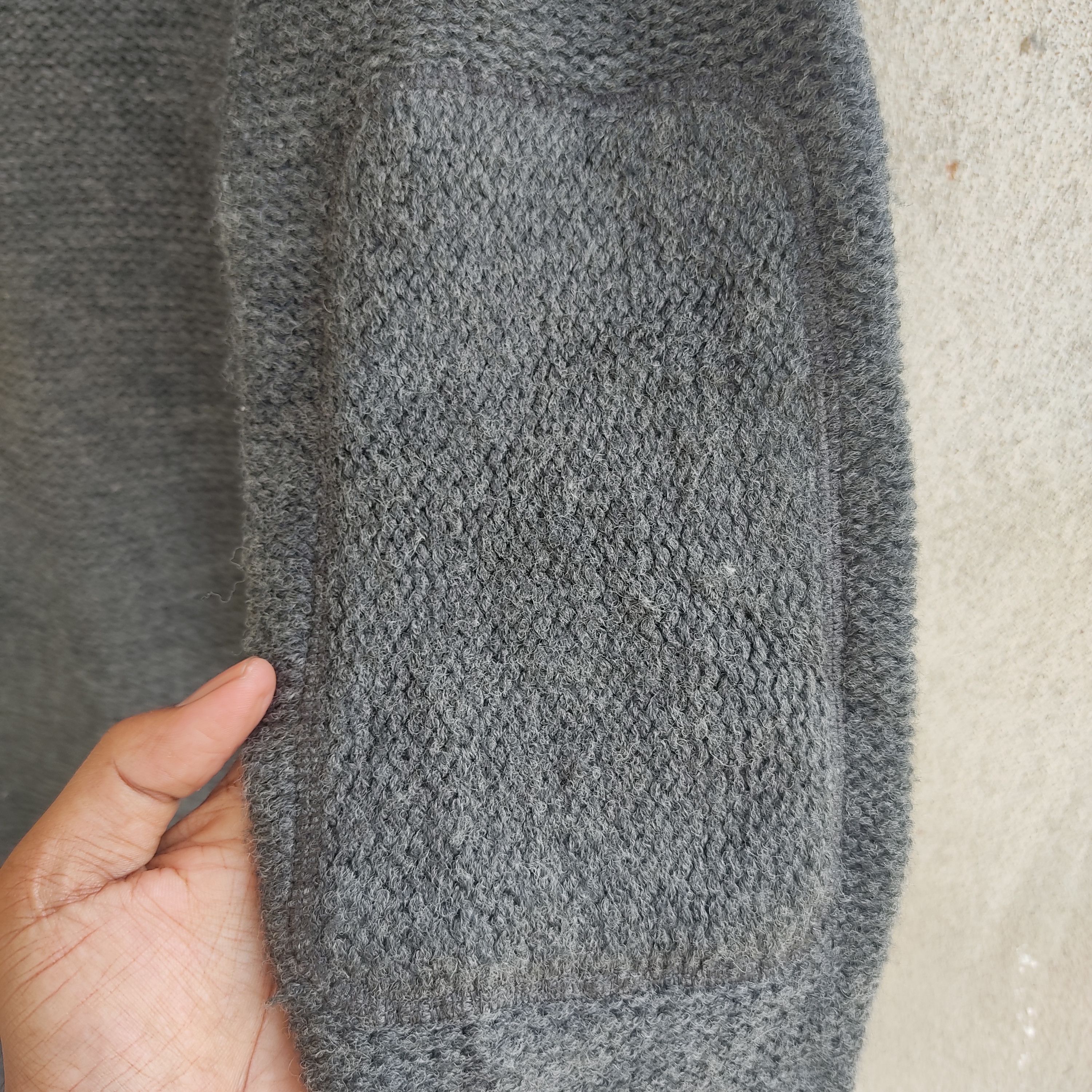 Designer × Homespun Knitwear × Japanese Brand Buona Giornata Black Gray Knitwear Parka Size US M / EU 48-50 / 2 - 19 Thumbnail