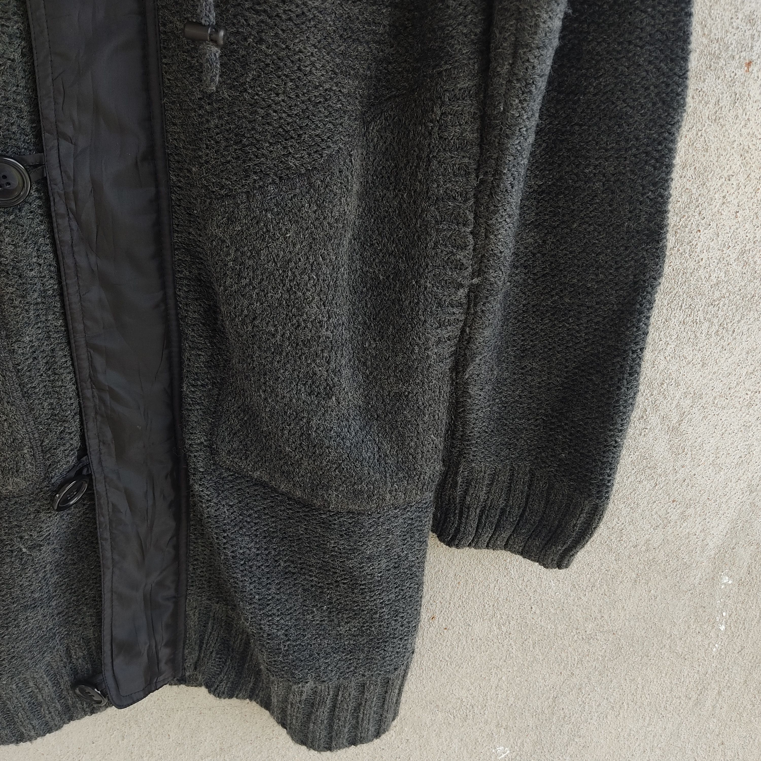 Designer × Homespun Knitwear × Japanese Brand Buona Giornata Black Gray Knitwear Parka Size US M / EU 48-50 / 2 - 13 Thumbnail