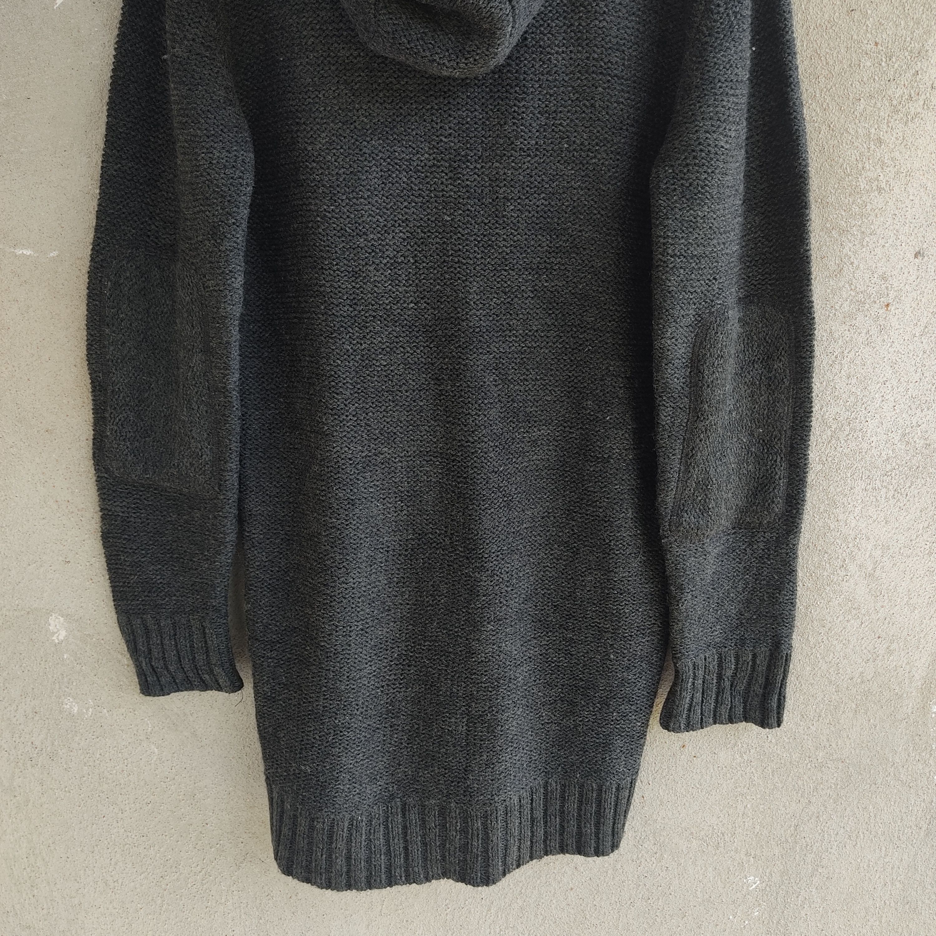 Designer × Homespun Knitwear × Japanese Brand Buona Giornata Black Gray Knitwear Parka Size US M / EU 48-50 / 2 - 18 Thumbnail