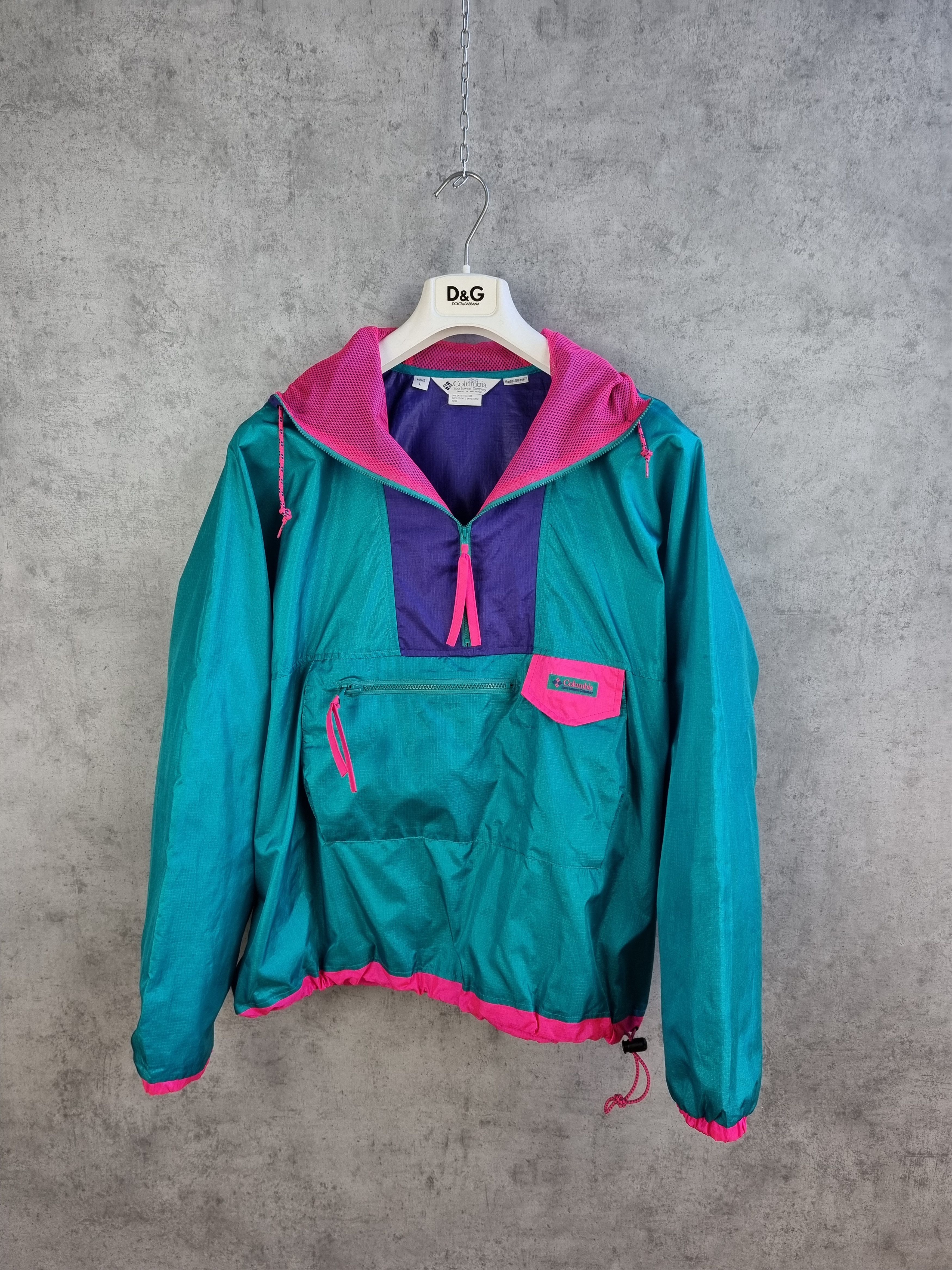 Columbia × Vintage 90s Vintage Columbia Light Anorak Jacket NIKE ACG style Size US L / EU 52-54 / 3 - 4 Thumbnail