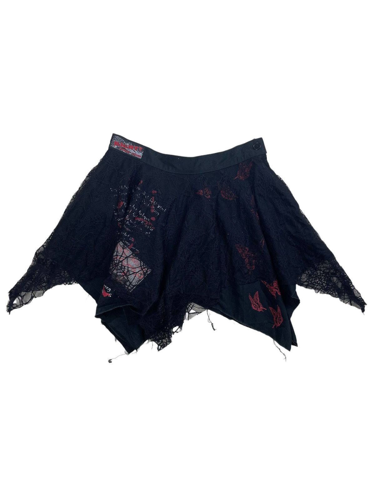 Japanese Brand × Seditionaries Anarchyism Rave Girl’s Gothic Mesh Layered Short Skirt Size 28" / US 6 / IT 42 - 2 Thumbnail