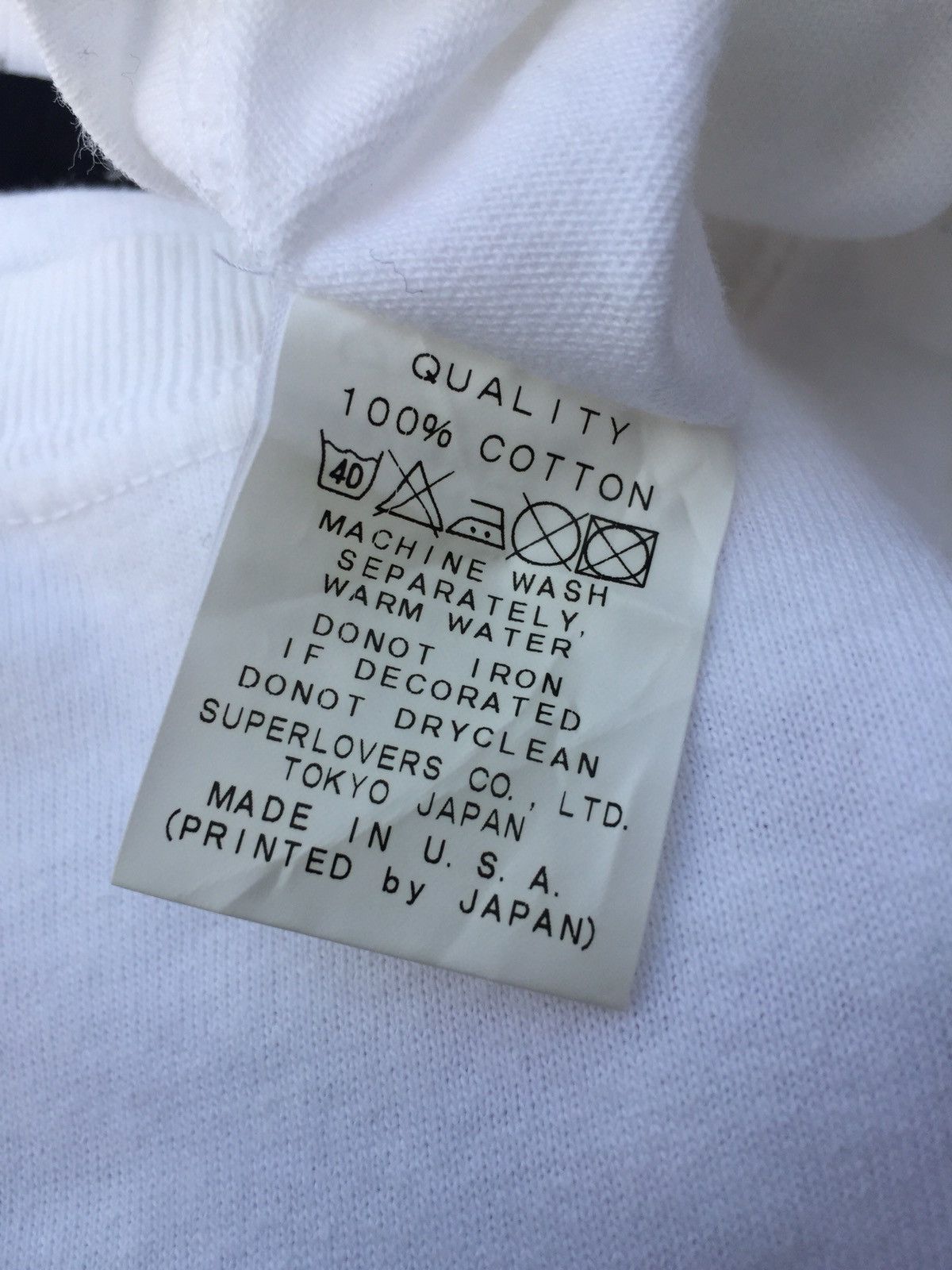 Japanese Brand Super Lover Spell Out Iron On Tee Size US S / EU 44-46 / 1 - 6 Thumbnail