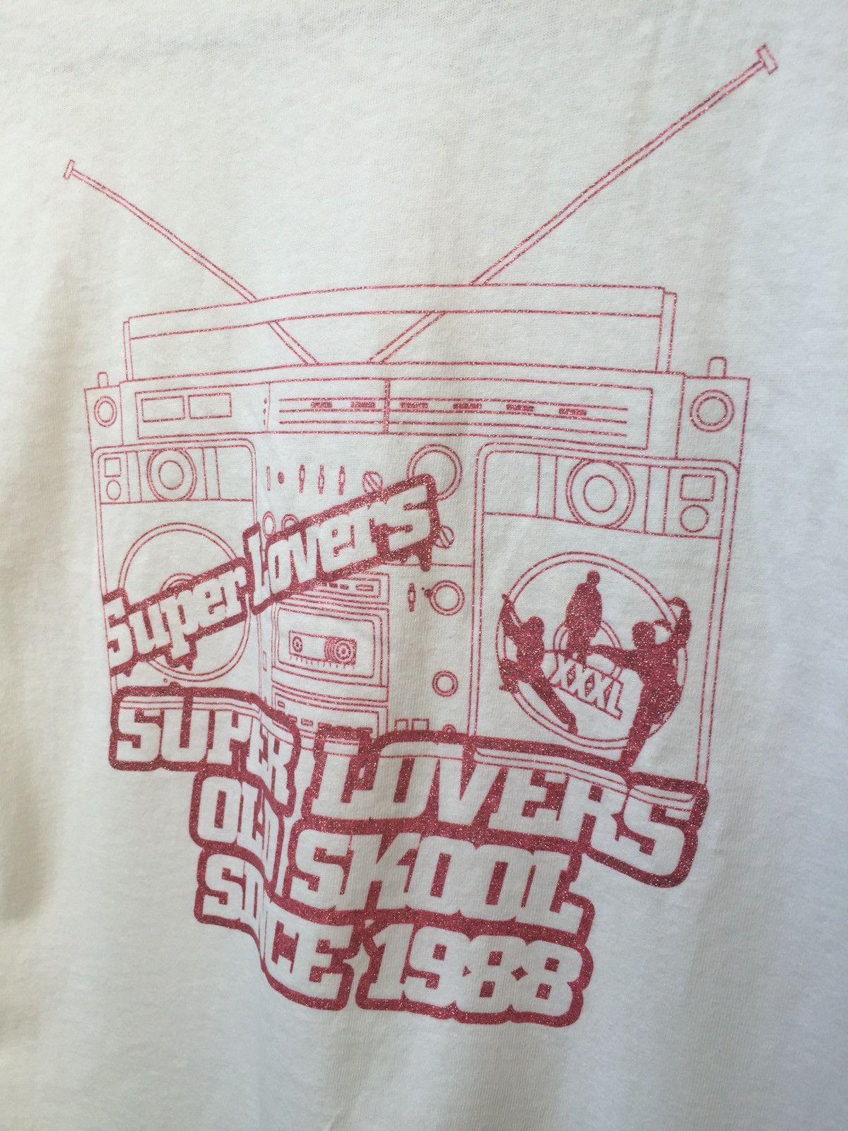 Japanese Brand Super Lover Spell Out Iron On Tee Size US S / EU 44-46 / 1 - 4 Thumbnail