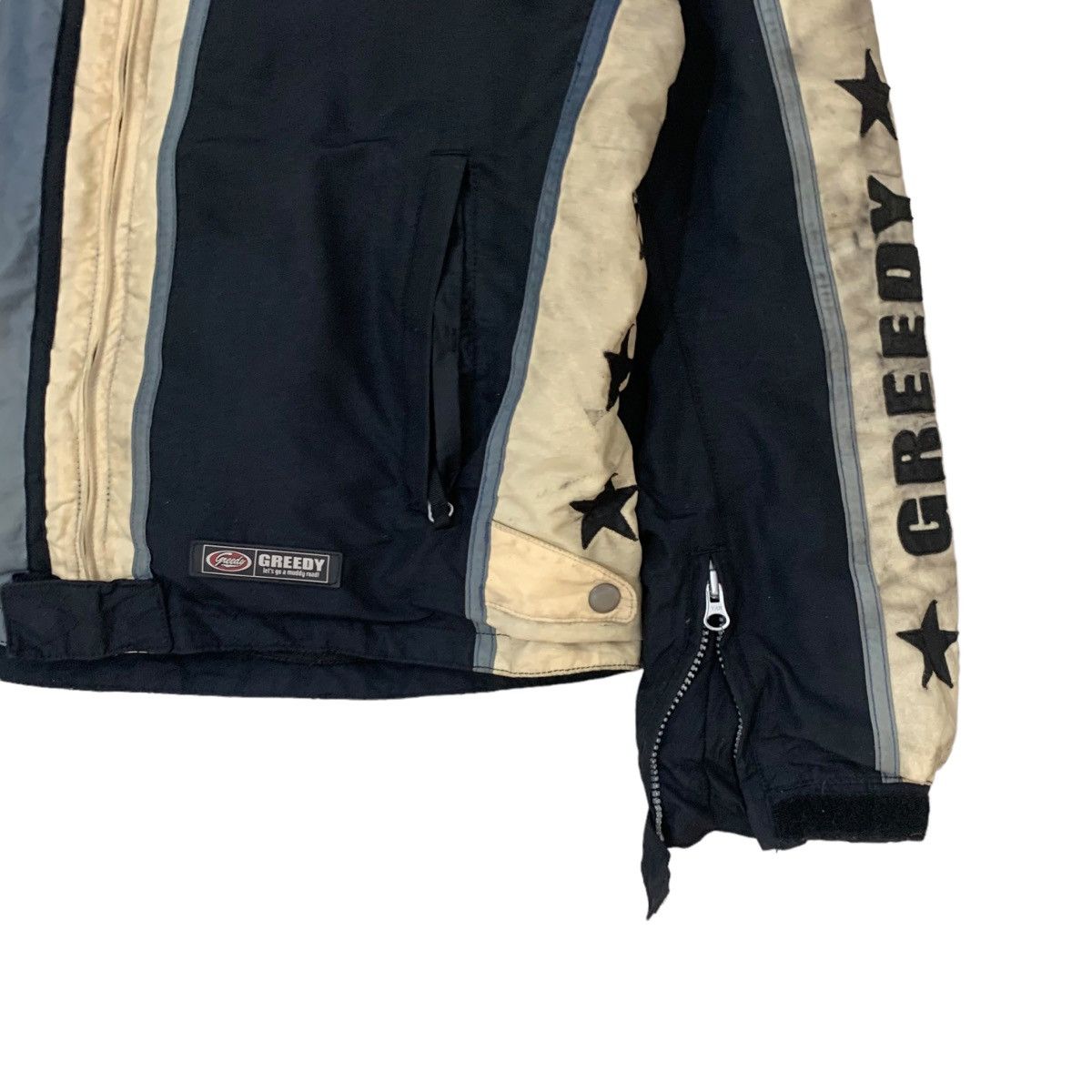 Vintage Vintage Sunfaded Greedy Racing Riders Jacket Size US M / EU 48-50 / 2 - 7 Thumbnail