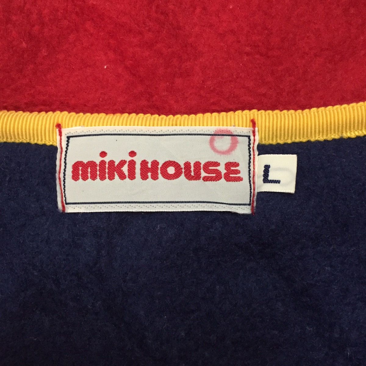 Colours × Japanese Brand Miki House Block Colour Fleece Sweater Made in Japan Size US L / EU 52-54 / 3 - 11 Thumbnail