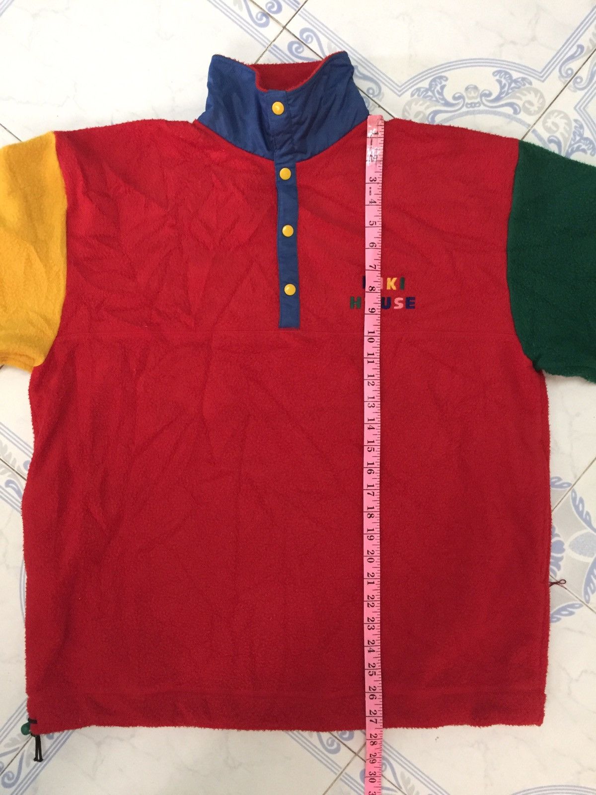 Colours × Japanese Brand Miki House Block Colour Fleece Sweater Made in Japan Size US L / EU 52-54 / 3 - 15 Thumbnail