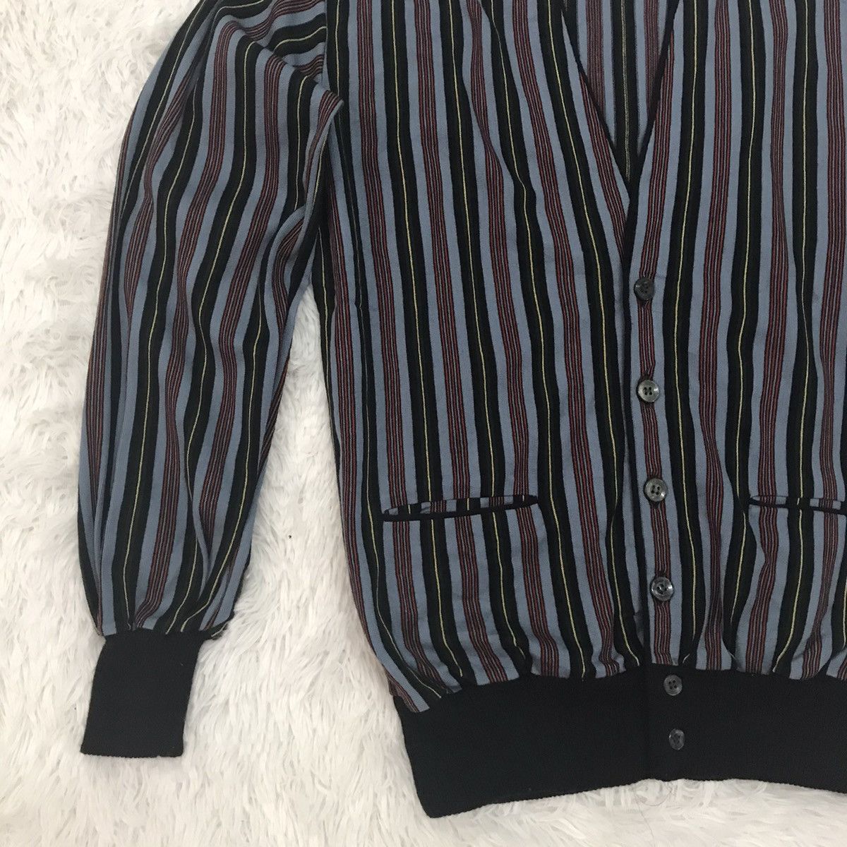 Japanese Brand Cardigan Colored Stripes Size US S / EU 44-46 / 1 - 2 Thumbnail