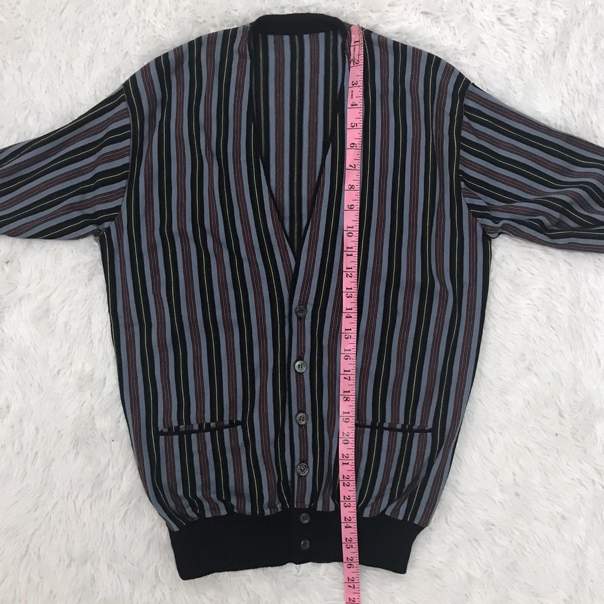 Japanese Brand Cardigan Colored Stripes Size US S / EU 44-46 / 1 - 16 Thumbnail