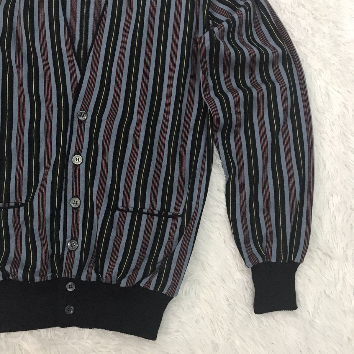 Japanese Brand Cardigan Colored Stripes Size US S / EU 44-46 / 1 - 3 Thumbnail