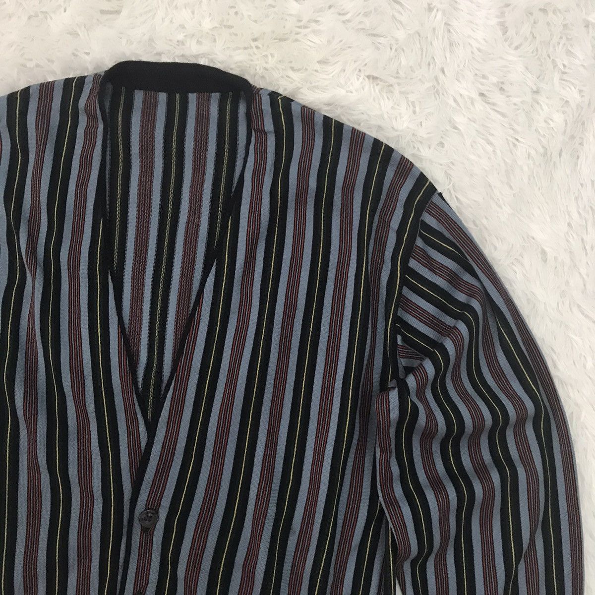 Japanese Brand Cardigan Colored Stripes Size US S / EU 44-46 / 1 - 4 Thumbnail