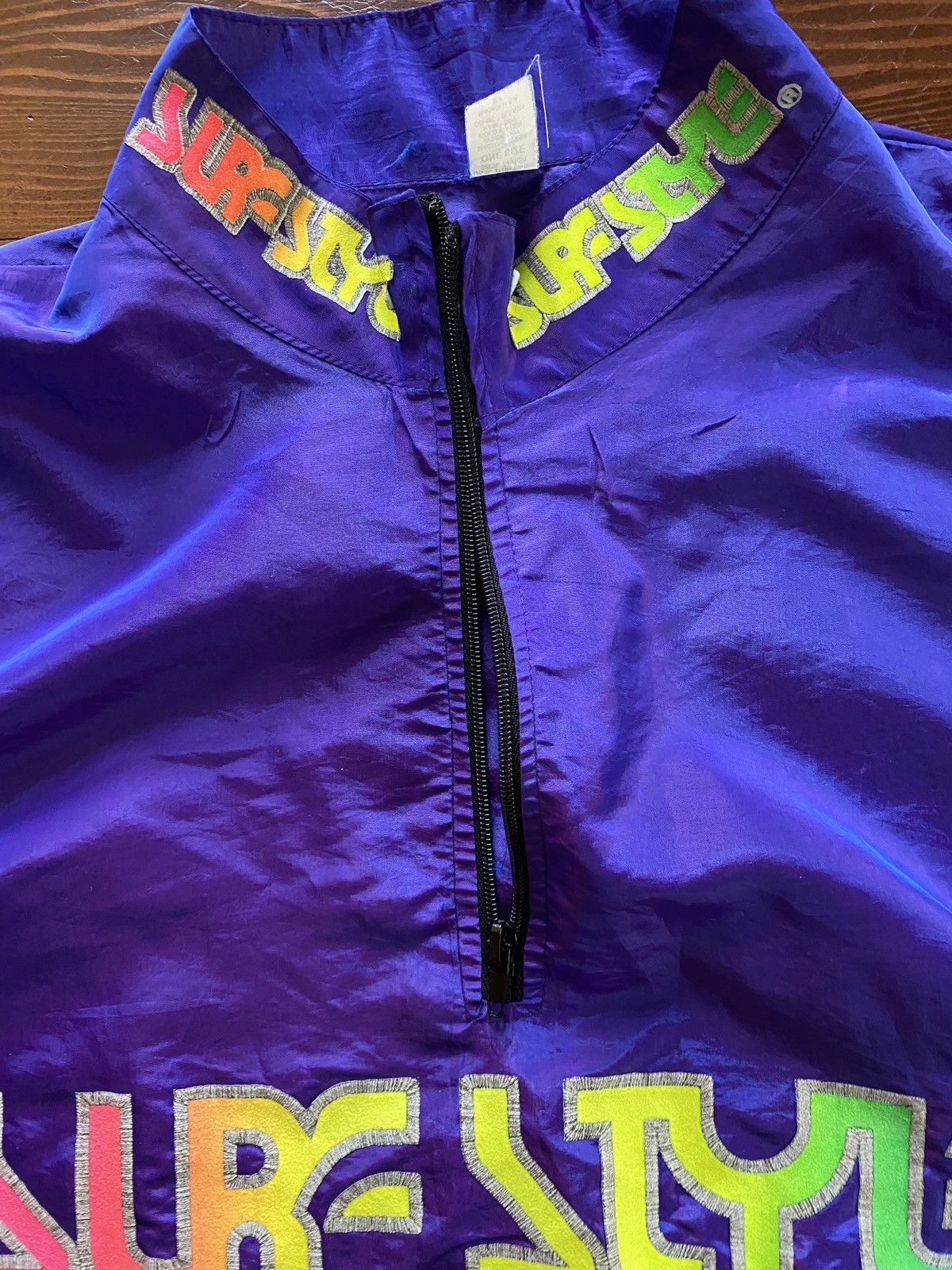 Vintage Vintage 90’s Surf Style Iridescent 1/2 Zip Windbreaker Size US XL / EU 56 / 4 - 11 Thumbnail
