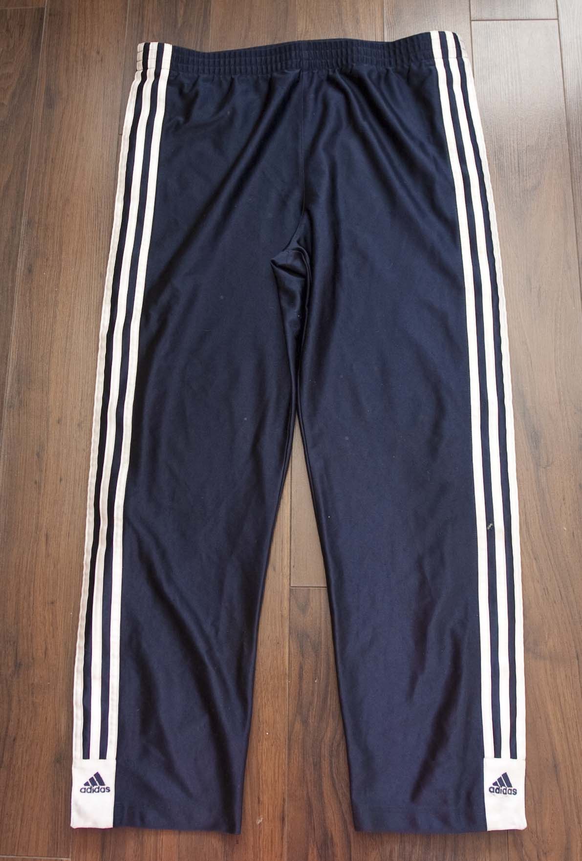 Adidas Adidas Track Pants Snap Button Shiny Size L / 35x27.5 Size US 35 - 1 Thumbnail