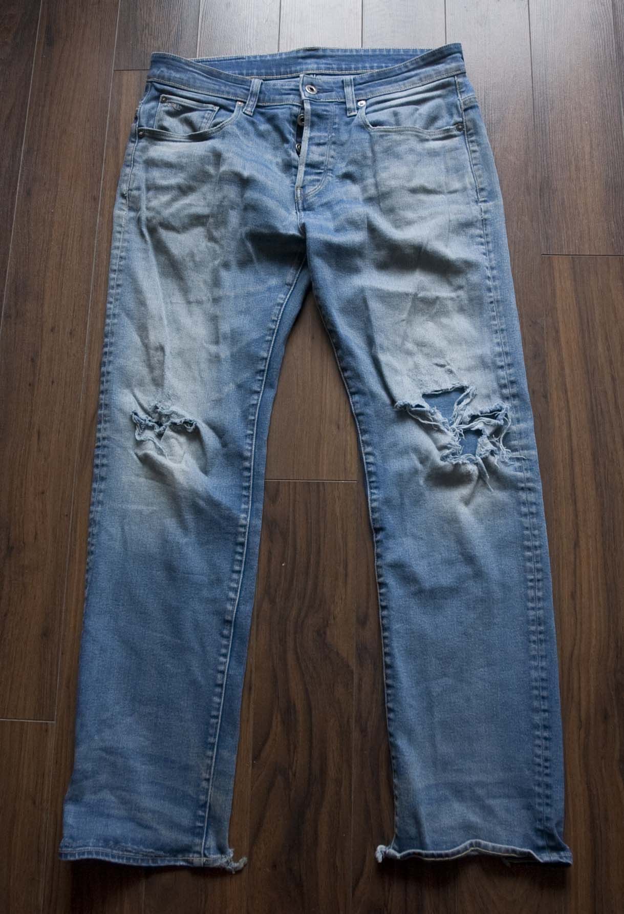 G-Star * G Star 3301 Loose Jeans Distressed Size 33x30 Size US 33 - 1 Thumbnail