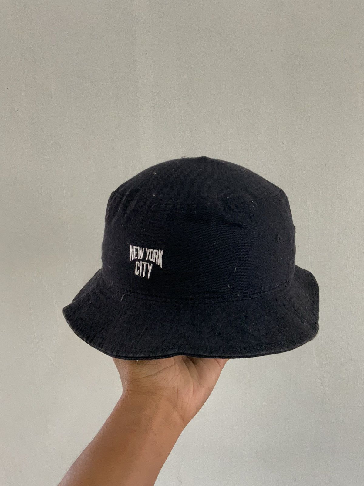 Japanese Brand Y2k New York City Black Bucket Hat Cap Size ONE SIZE - 2 Thumbnail