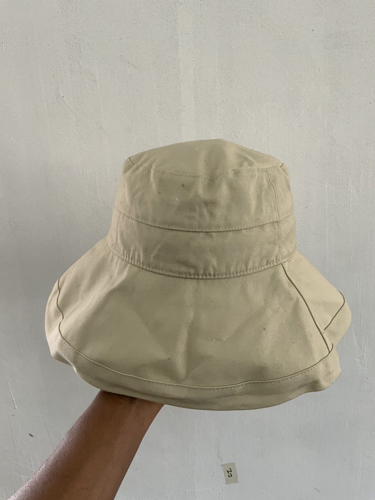 Japanese Brand Unbrand Cream Outdoor Bucket Hat Size ONE SIZE - 4 Thumbnail