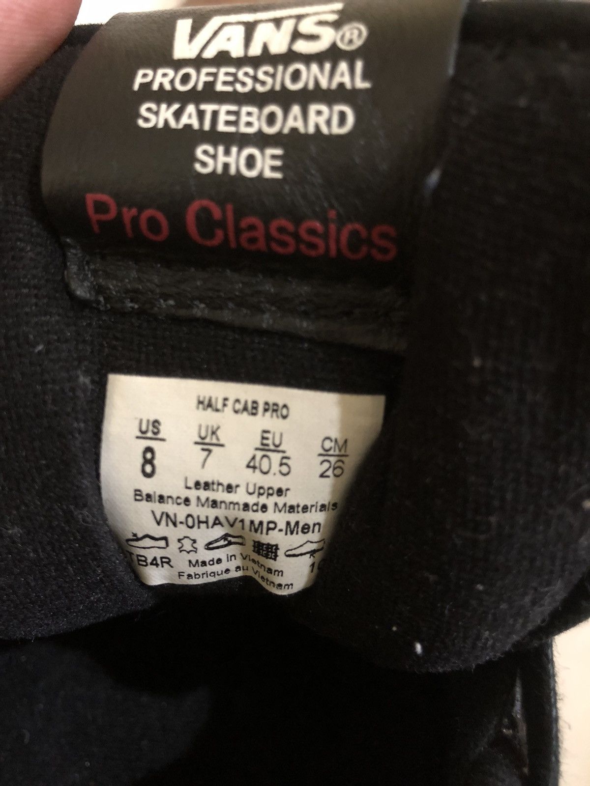 Japanese Brand × Santa Cruz Skateboards × Vans Vintage 1992 VANS Half Cab Leather Upper size 8 is Size US 8 / EU 41 - 9 Thumbnail