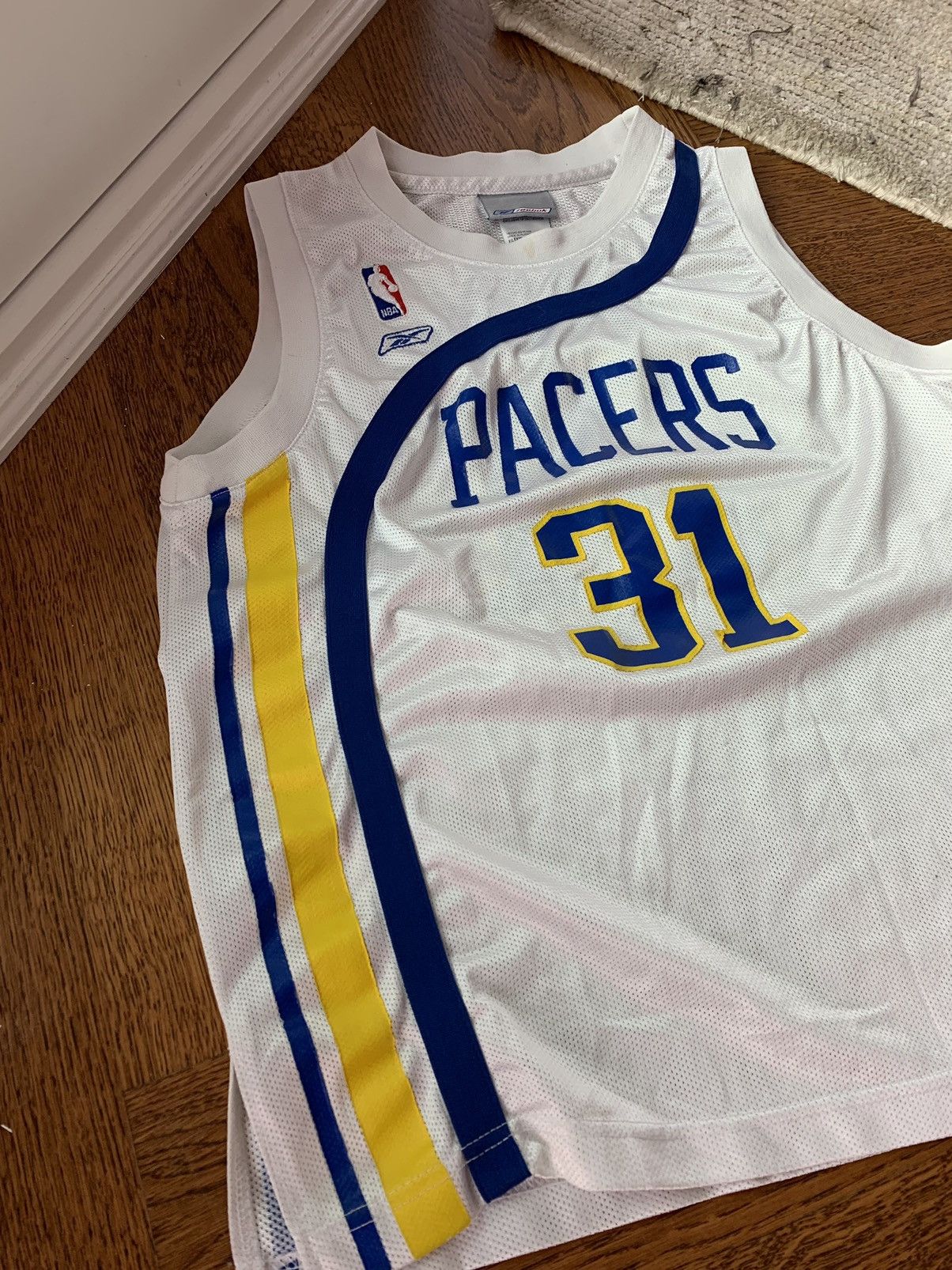 NBA Retro 1970s Reggie Miller Indiana Pacers Jersey Hardwood Size US S / EU 44-46 / 1 - 3 Thumbnail
