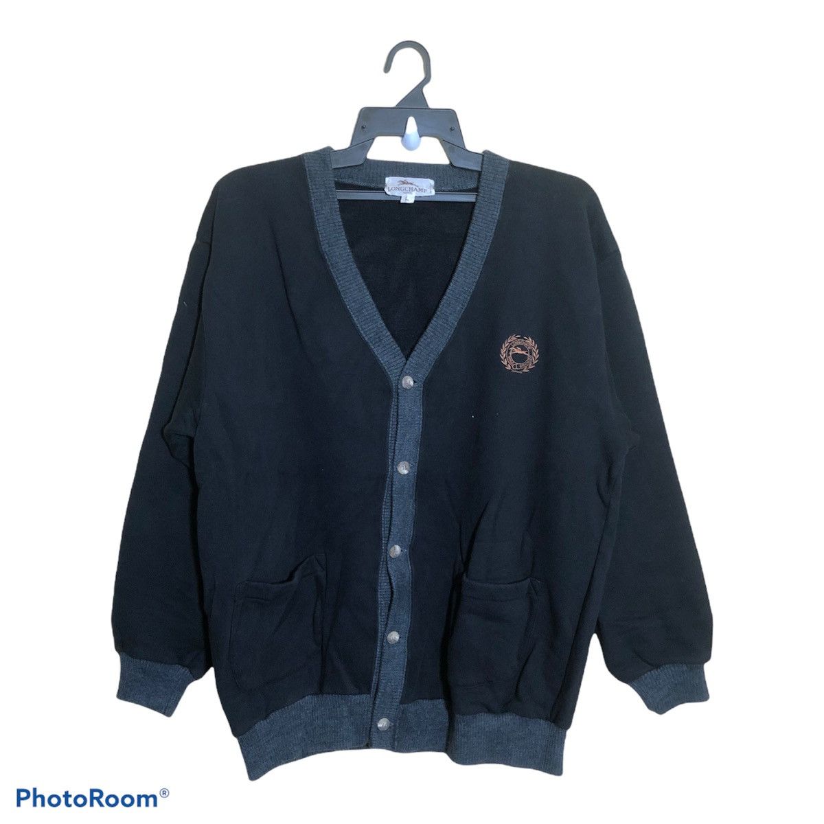 Longchamp × Vintage Vintage LONGCHAMP cardigan 5 button made in Italy Size US L / EU 52-54 / 3 - 1 Thumbnail