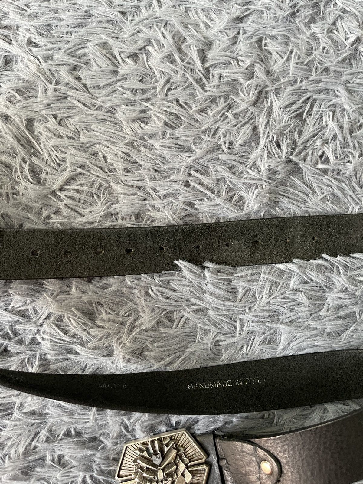 Japanese Brand × Vintage Joshi Jazawa Japanese avant garde real leather belt Size ONE SIZE - 7 Thumbnail