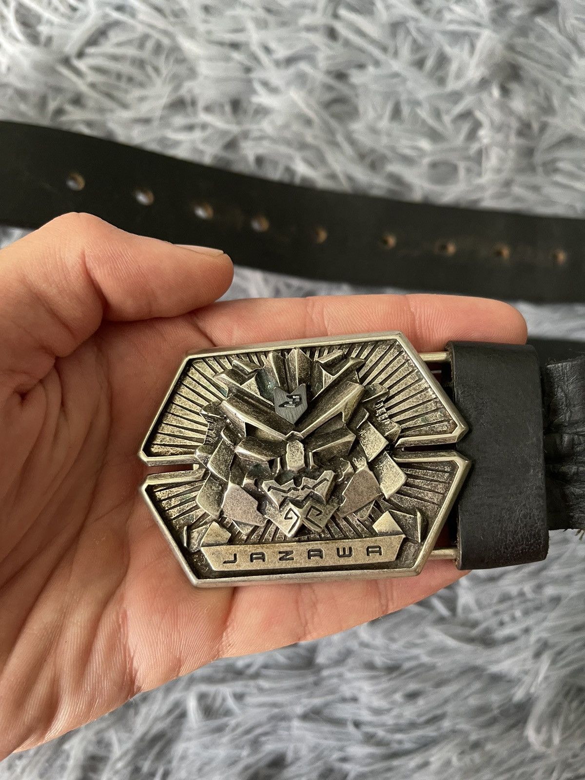 Japanese Brand × Vintage Joshi Jazawa Japanese avant garde real leather belt Size ONE SIZE - 3 Thumbnail