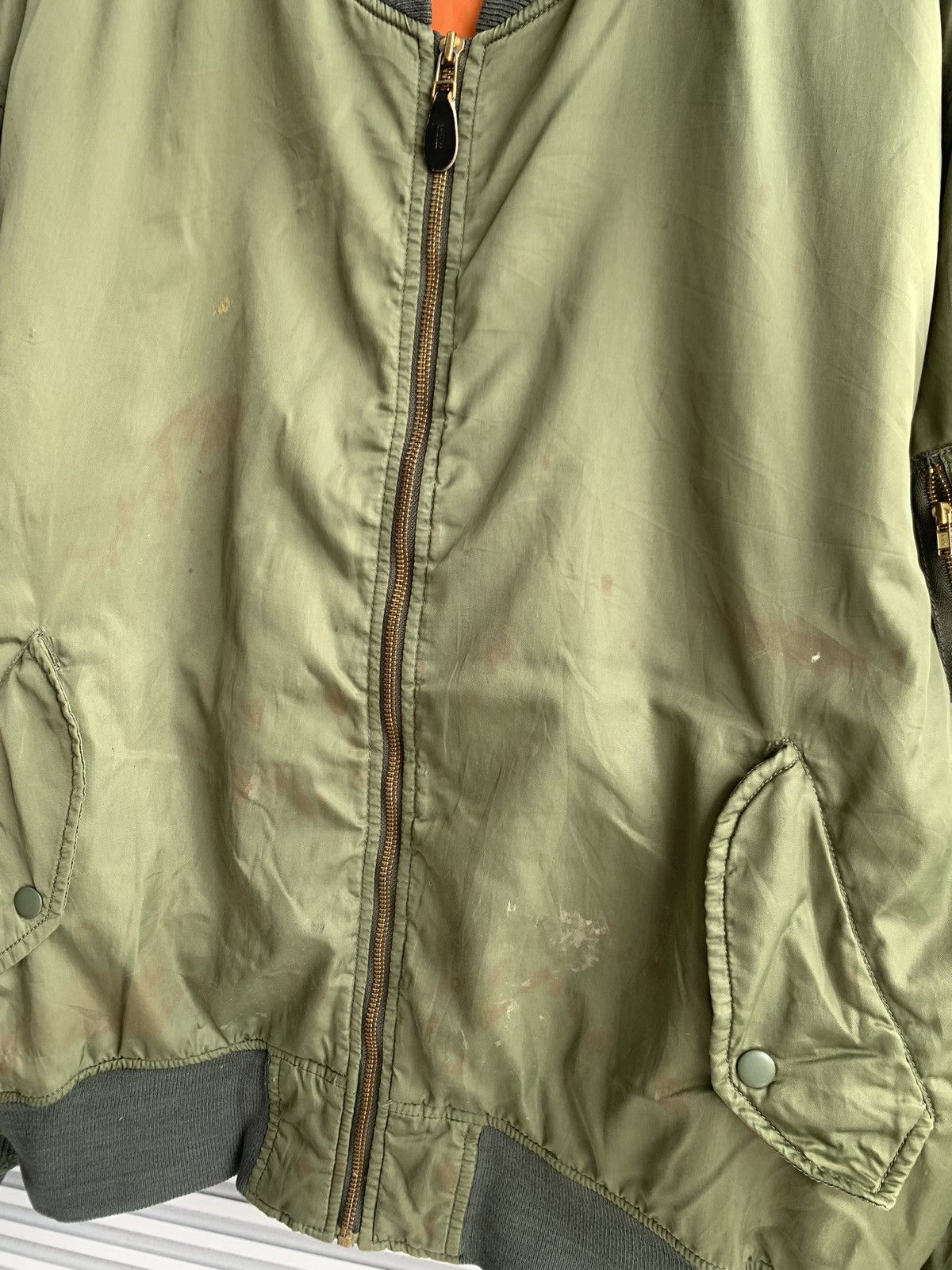 Alpha Industries Vintage Alpha Industries Ma-1 Bomber Jacket Size US L / EU 52-54 / 3 - 3 Thumbnail