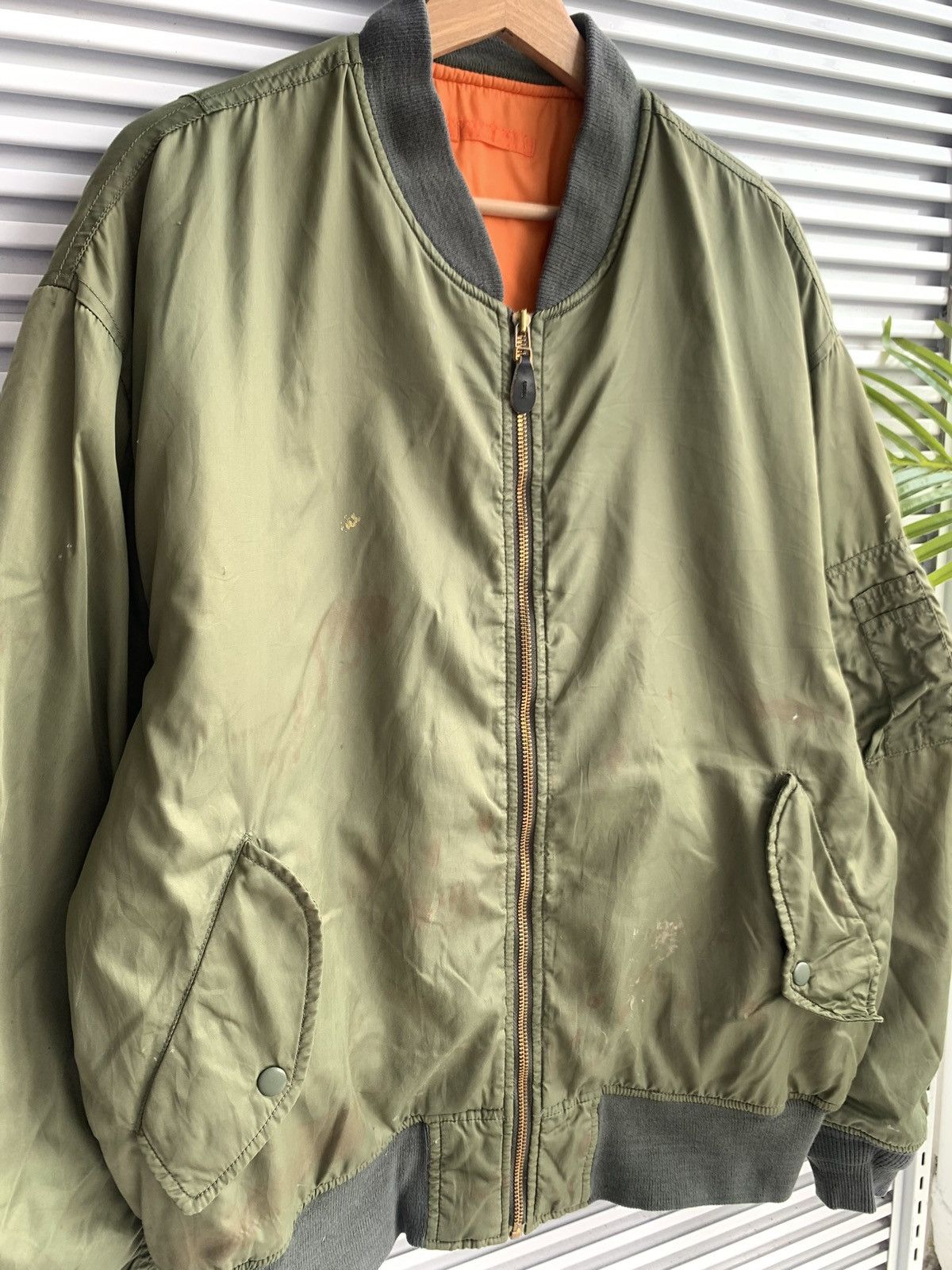 Alpha Industries Vintage Alpha Industries Ma-1 Bomber Jacket Size US L / EU 52-54 / 3 - 2 Thumbnail