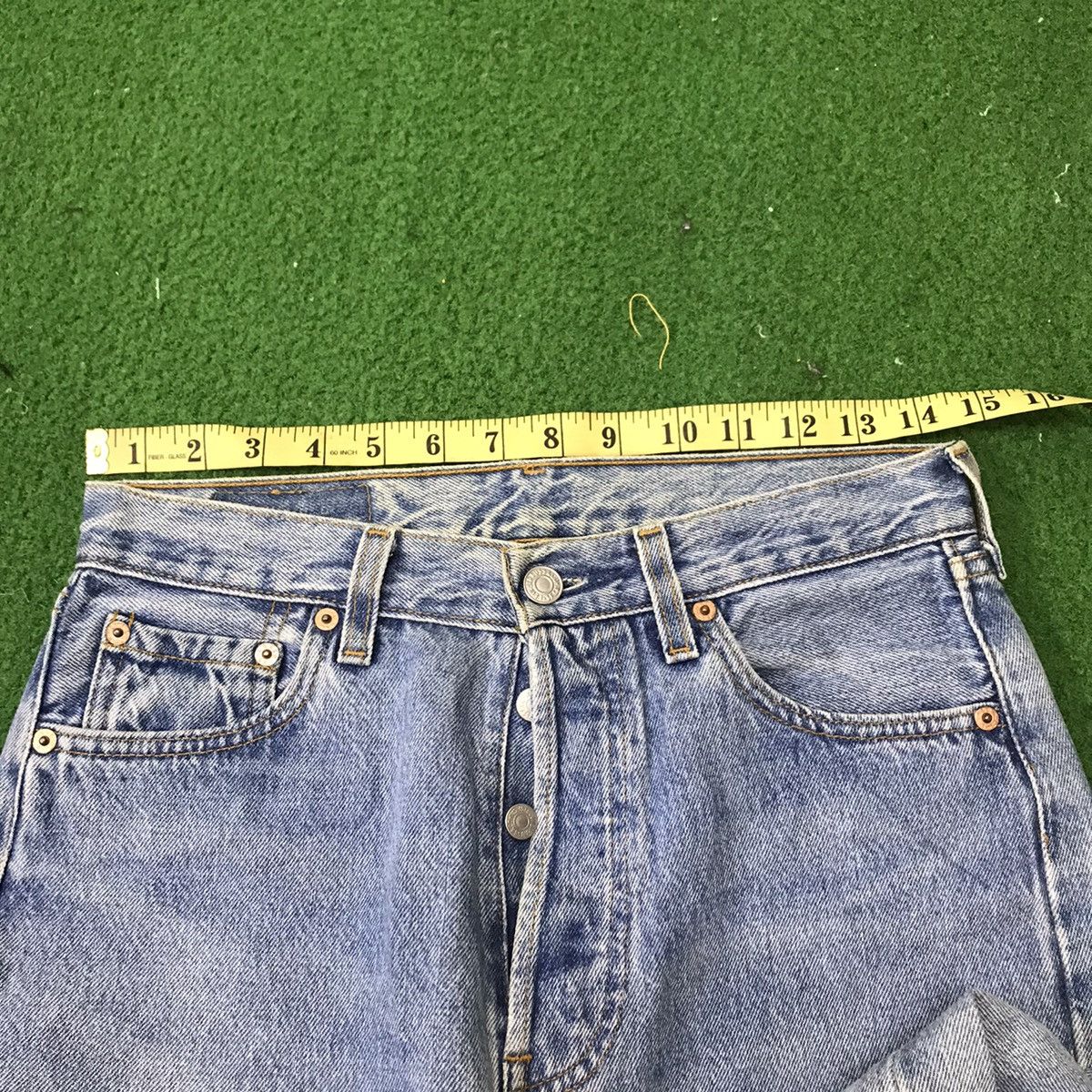 Levi's Vintage 80s Levis 501 Distressed Denim Jeans Size US 29 - 22 Thumbnail