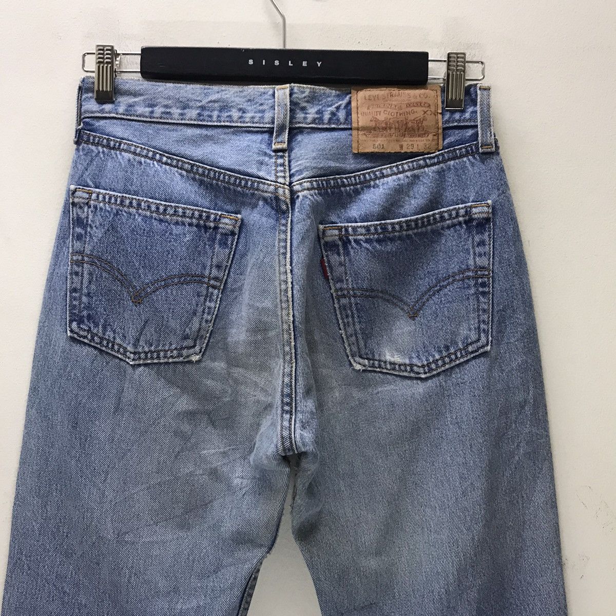 Levi's Vintage 80s Levis 501 Distressed Denim Jeans Size US 29 - 11 Thumbnail