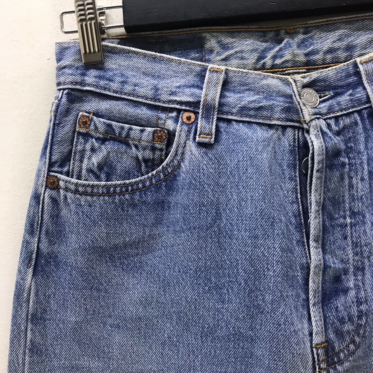Levi's Vintage 80s Levis 501 Distressed Denim Jeans Size US 29 - 4 Thumbnail