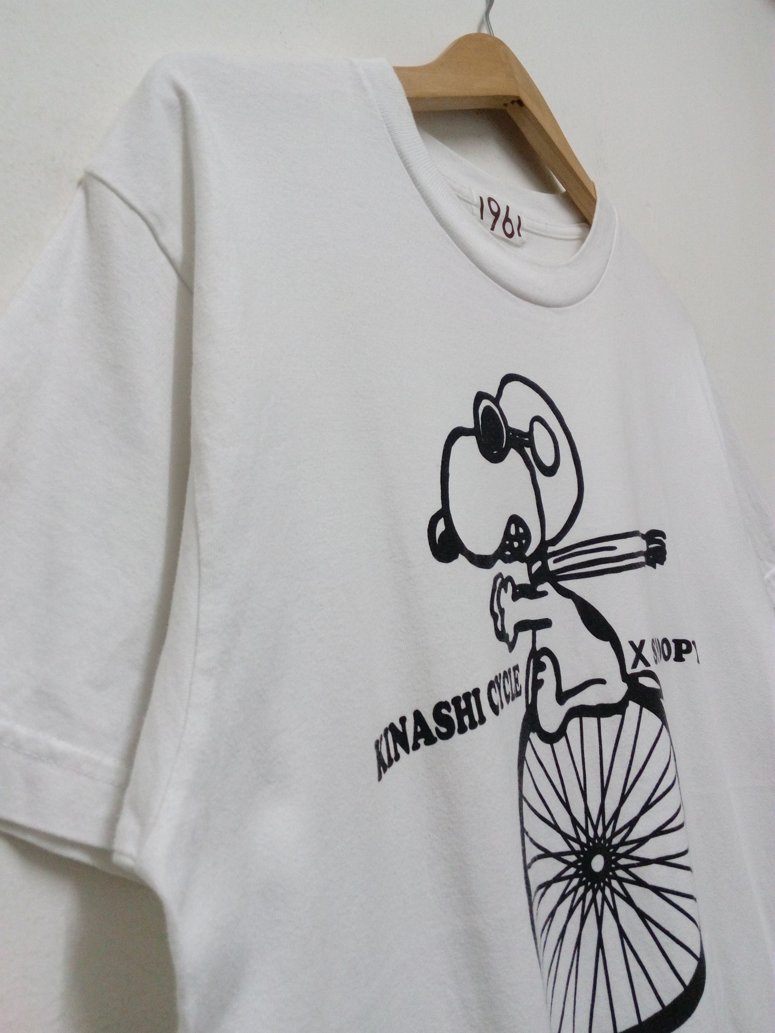 Japanese Brand KINASHI CYCLE X SNOOPY T-SHIRT Size US M / EU 48-50 / 2 - 4 Thumbnail