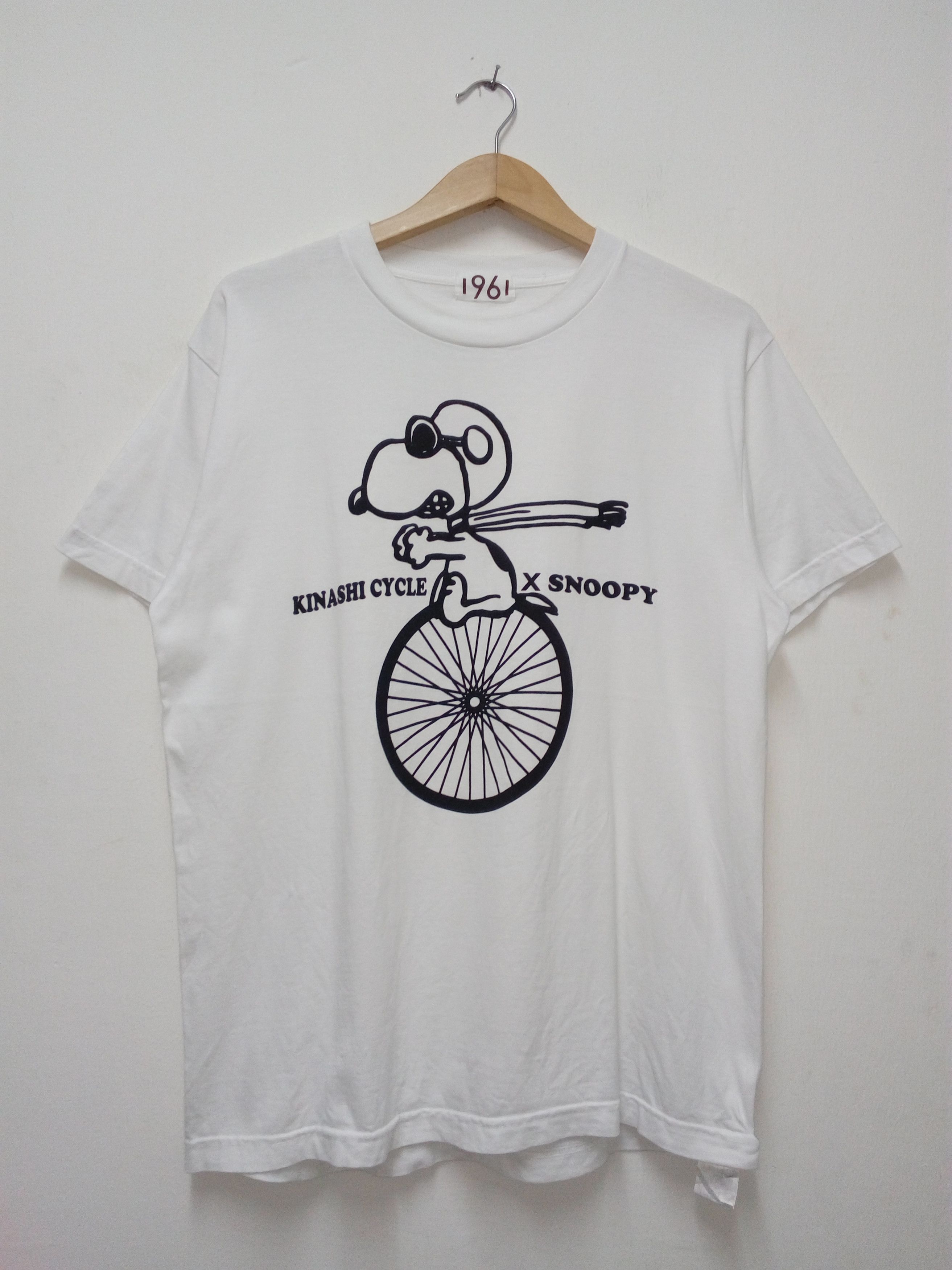 Japanese Brand KINASHI CYCLE X SNOOPY T-SHIRT Size US M / EU 48-50 / 2 - 2 Thumbnail