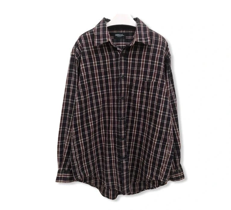 image of Vintage Regal Plaid Tartan Flannel Shirt, Men's (Size Large)