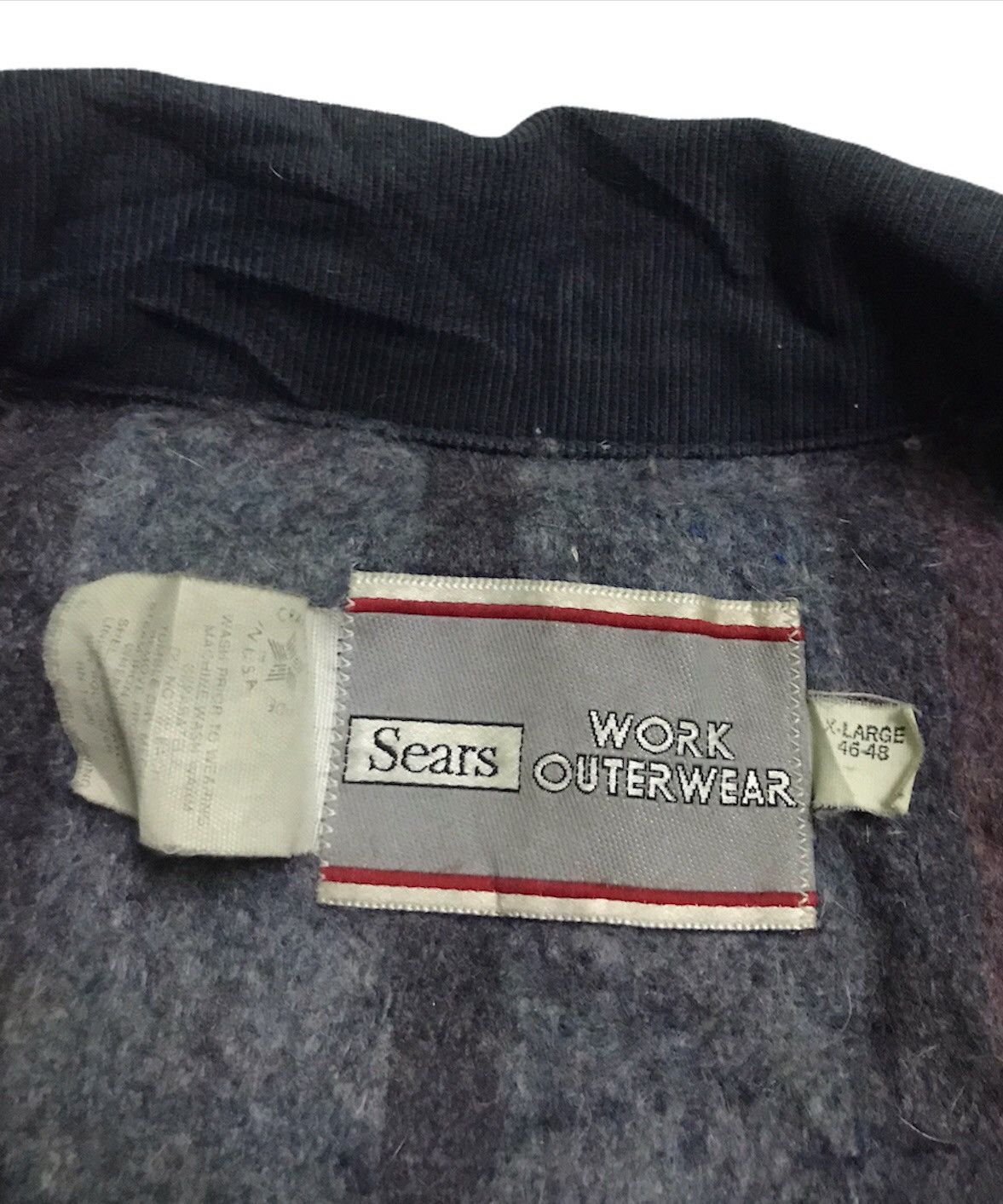 Sears vtg Sears blanket workwear denim jacket Size US XL / EU 56 / 4 - 2 Thumbnail